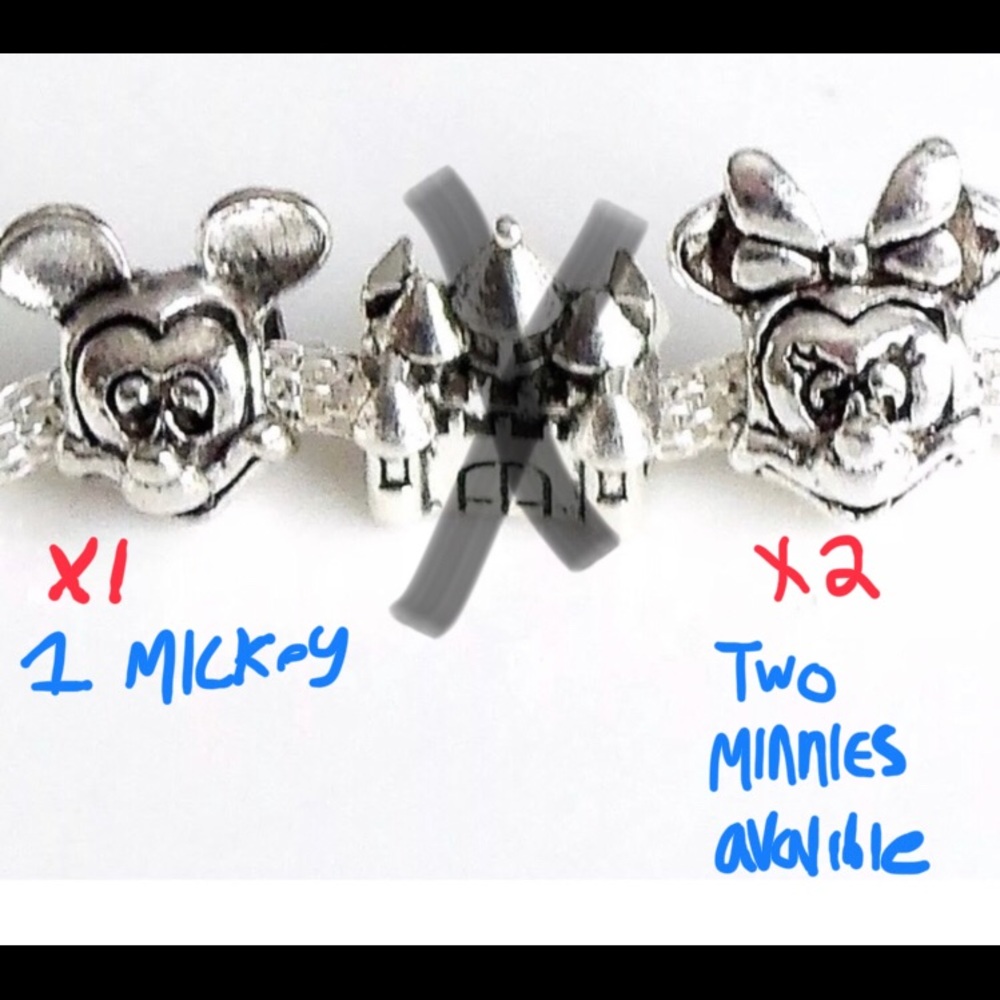 Mickey & Minnie charms